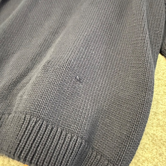 Northern Reflections Winter Holiday Knit Navy Red Fair Isle Cardigan Sweater XL - Picture 8 of 12